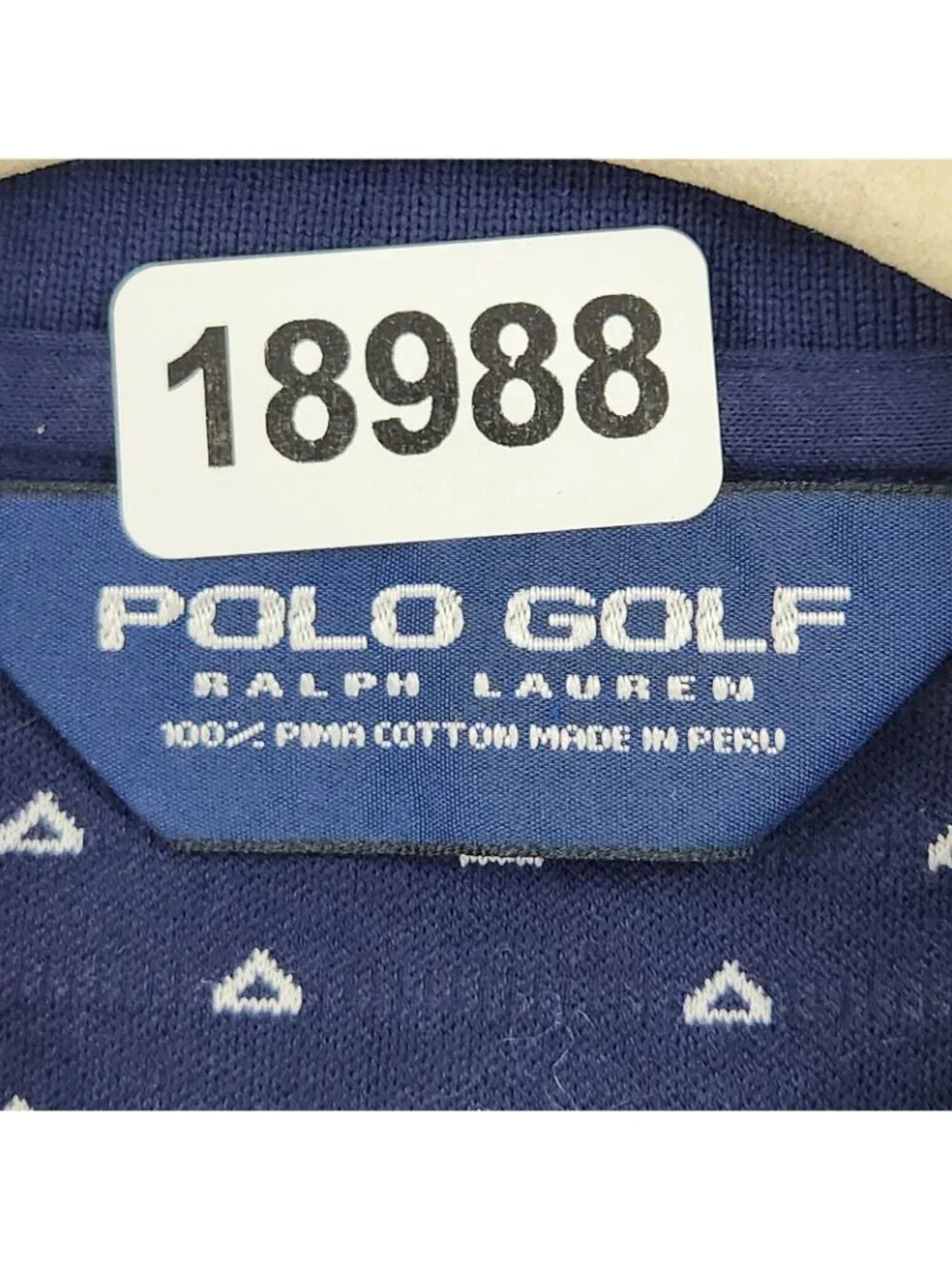 Polo Ralph Lauren Polo Shirt Mens Large Blue Pima Cotton Golf Short Sleeve